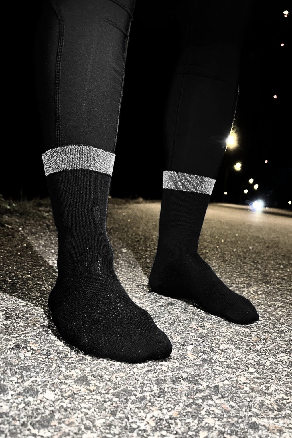Reflec Sock Reflective Midnight – sportstrumpa med reflex för löpning och aktiva ...